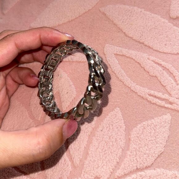 Women's Silver Hinged Cuff Bracelet - Picture 2 of 4